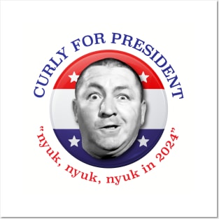 Curly For President 2024 Posters and Art